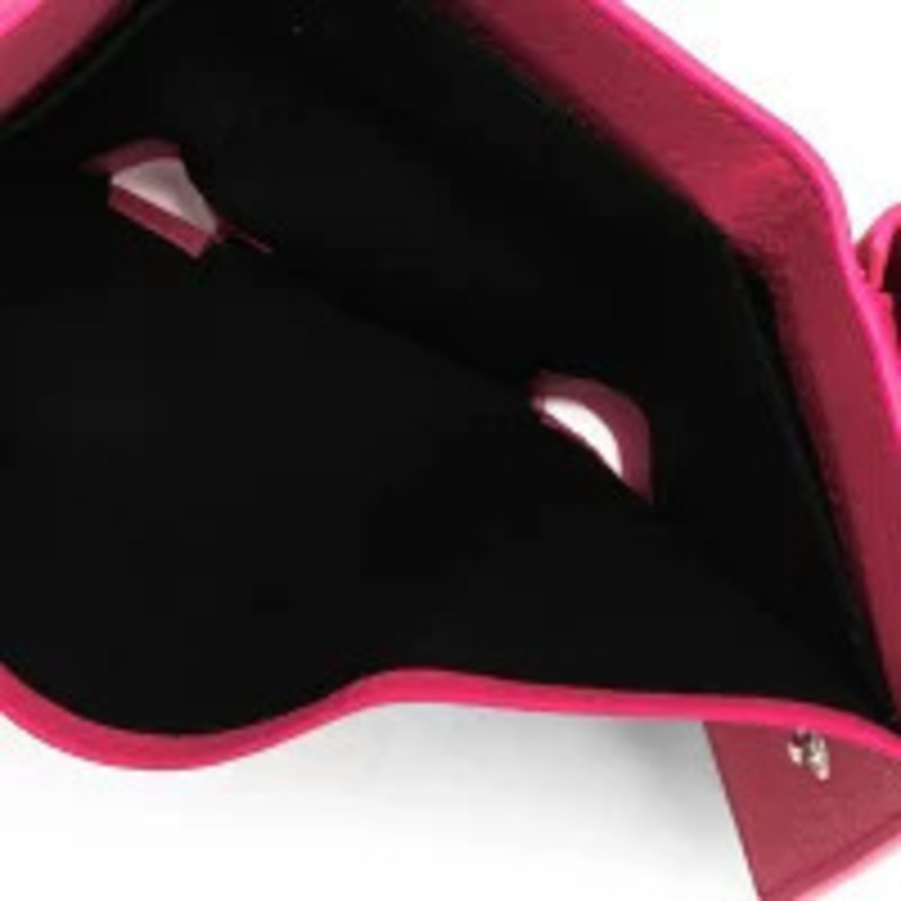 Balenciaga Tri fold Magenta Paper Wallet Pink Rose Pink